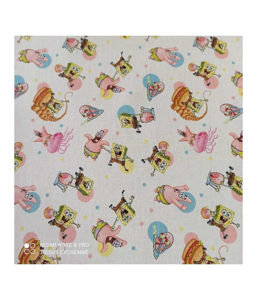 Tissu popeline de coton Bob...