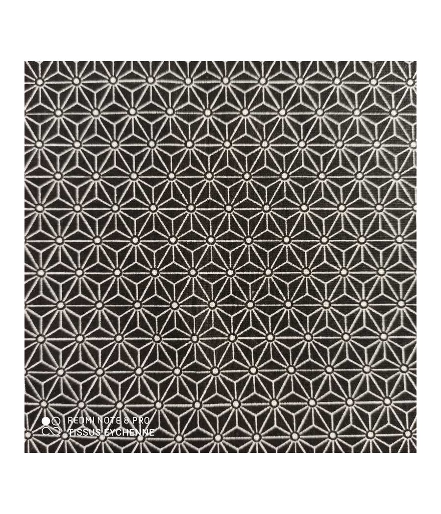 Tissu ENDUIT Saki noir