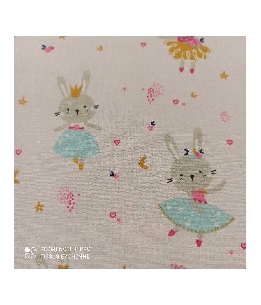 Tissu cretonne - princesse...