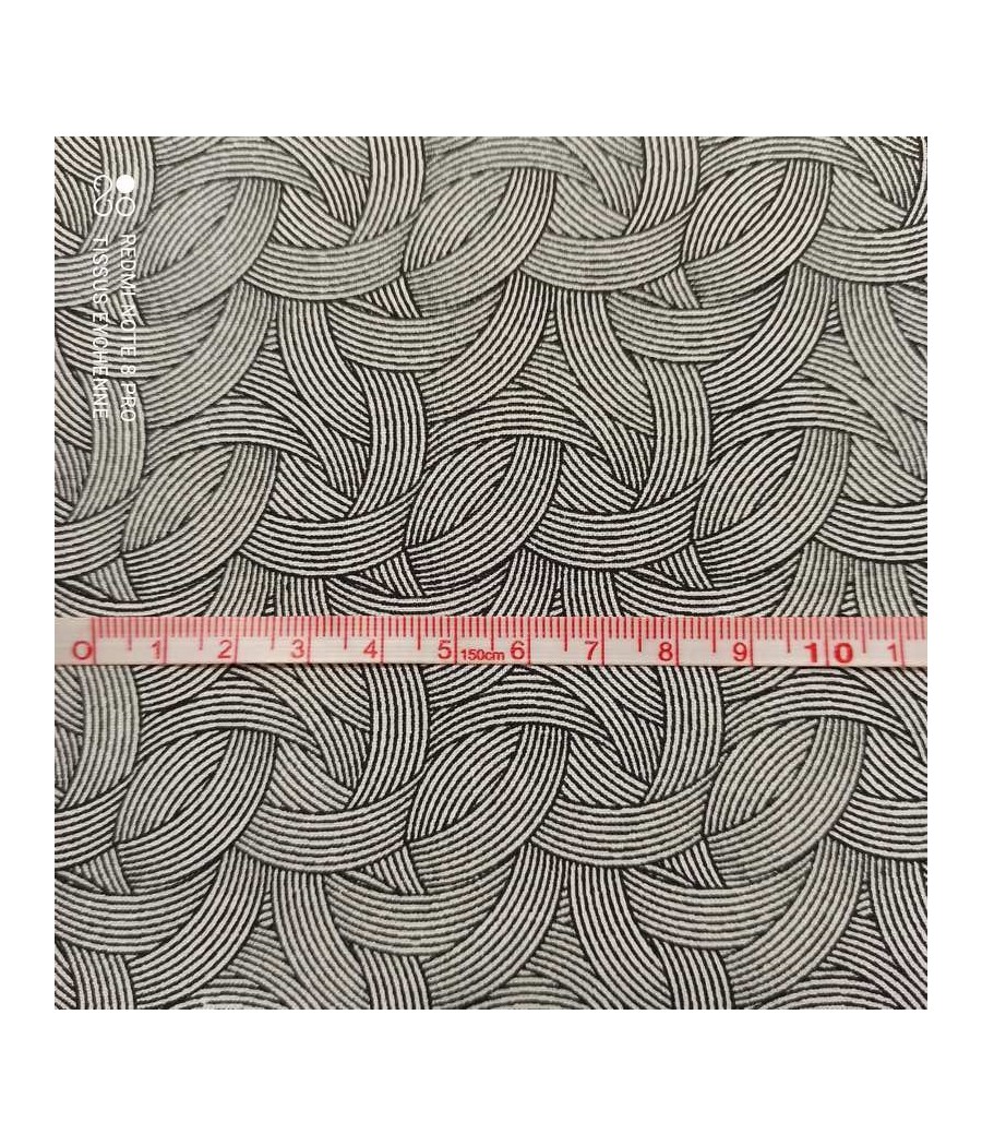 Tissu coton - Stephan - noir