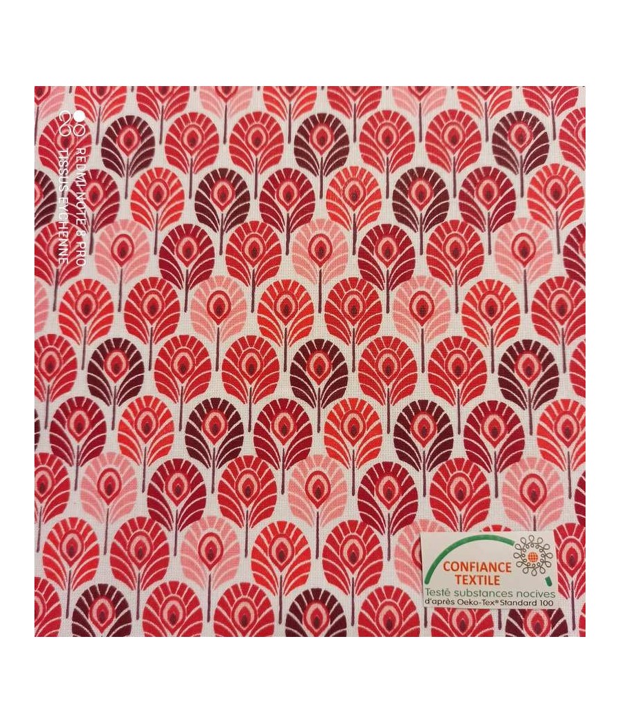 Coton mini plumes rouge