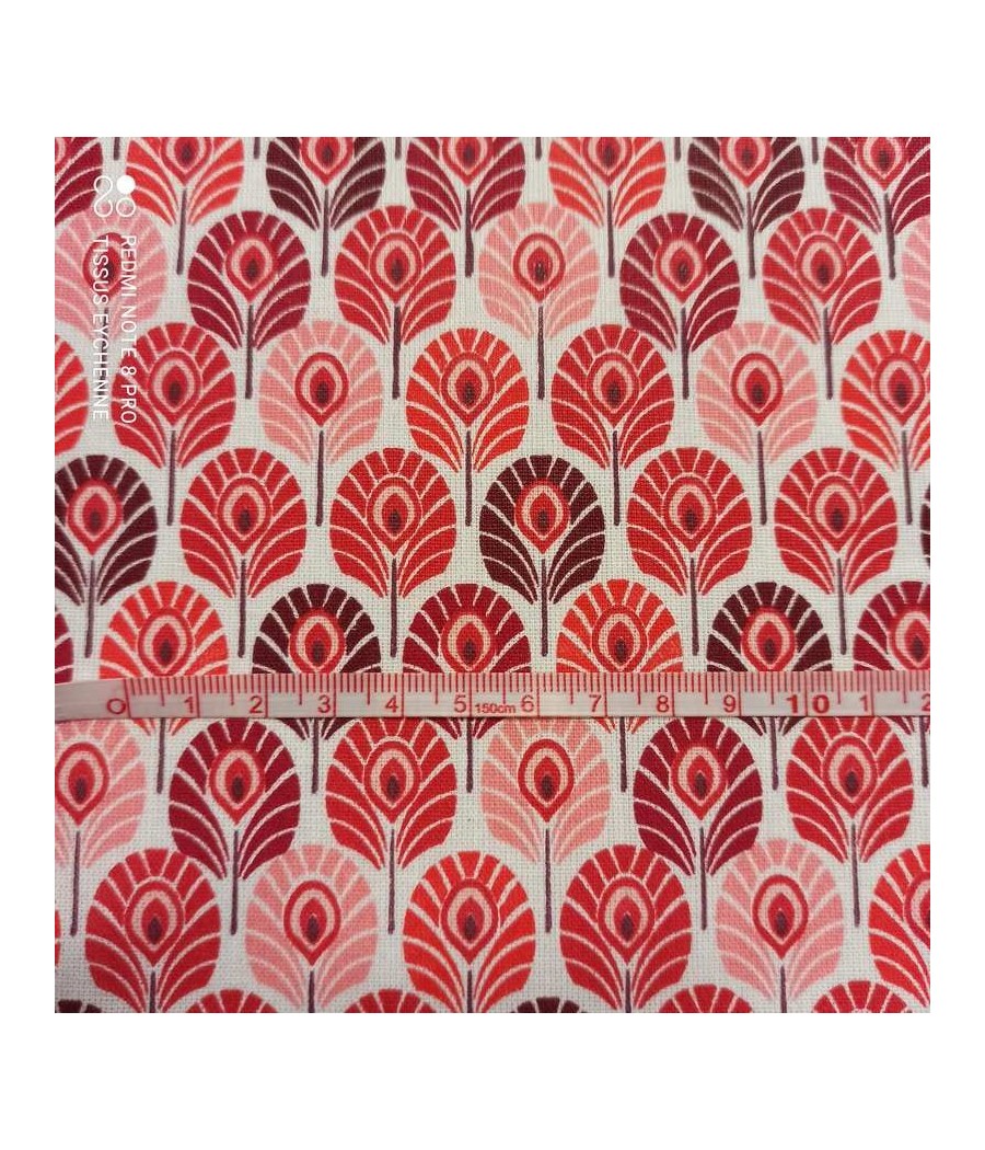Coton mini plumes rouge