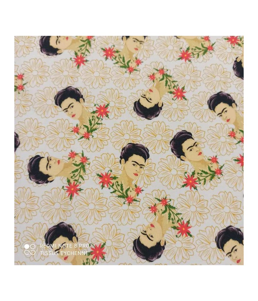 Tissu popeline de coton -...