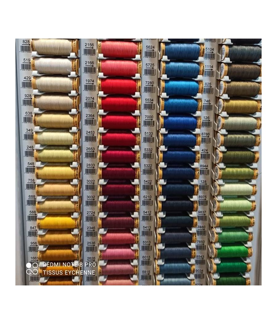 Gutermann Fil de coton 100 % naturel large gamme de couleurs lilas 100 m
