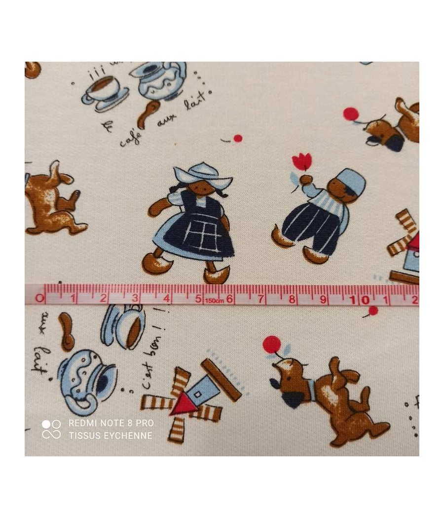 Tissu jersey extensible -...