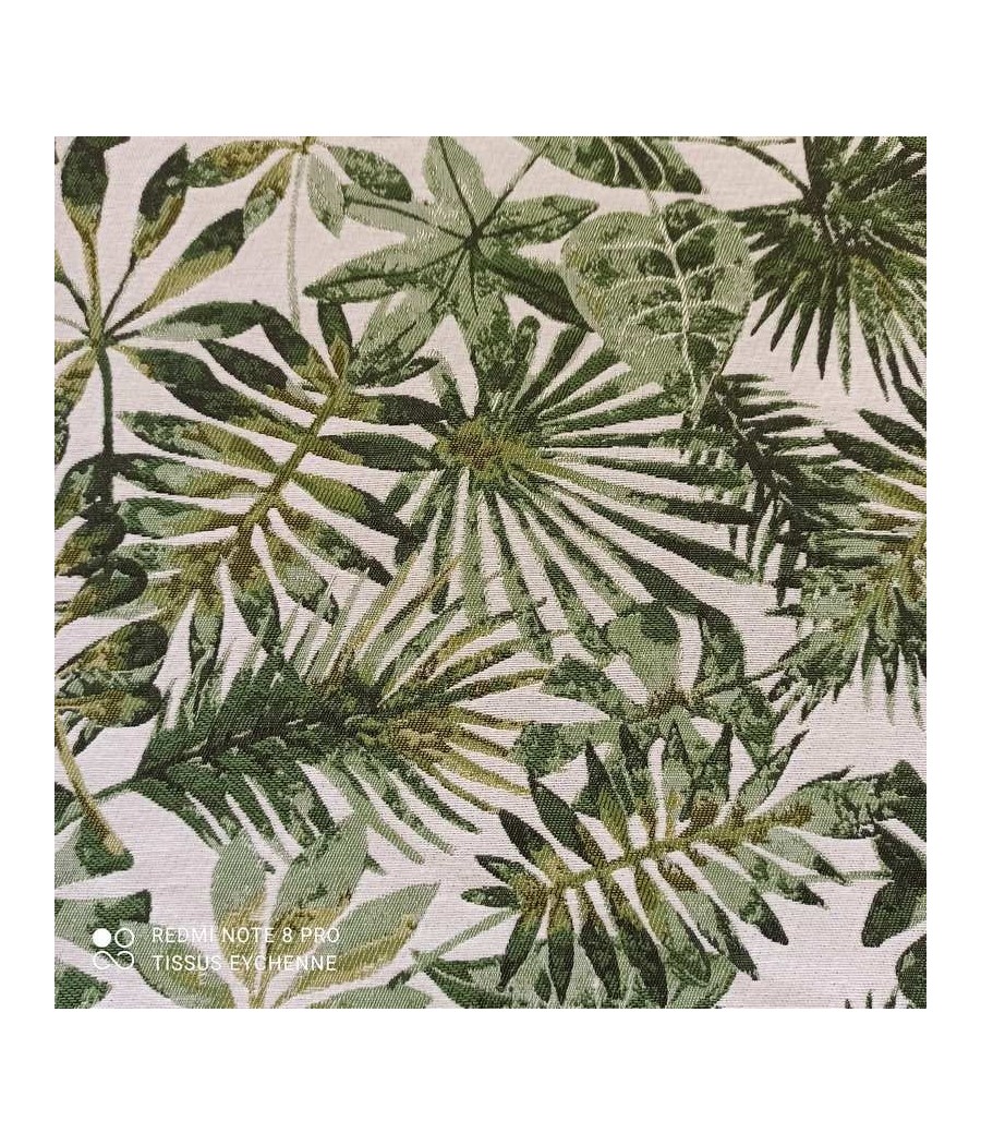 Jacquard Feuillage vert