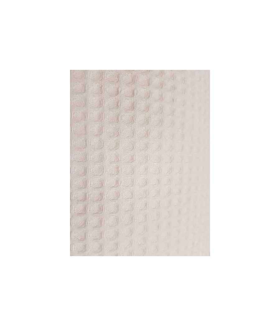 Tissu éponge - Nid d'Abeille - oekotex - blanc cassé