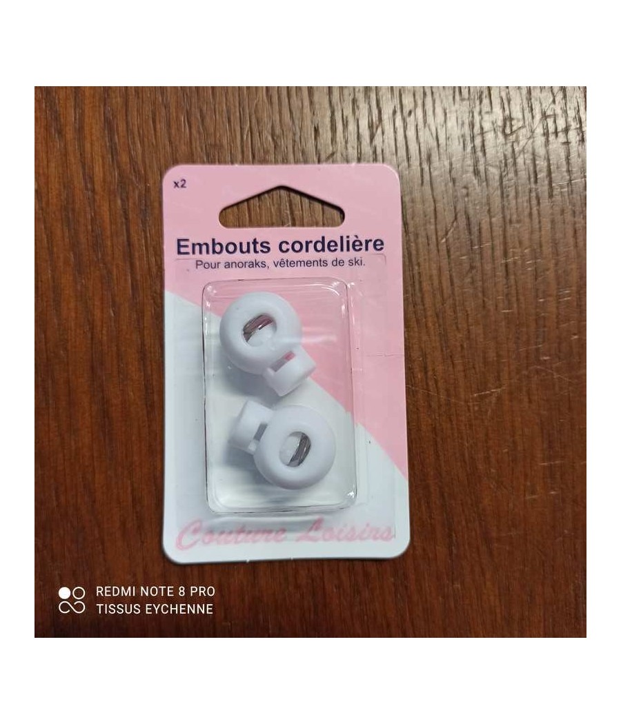 Bouton blanc - embout...
