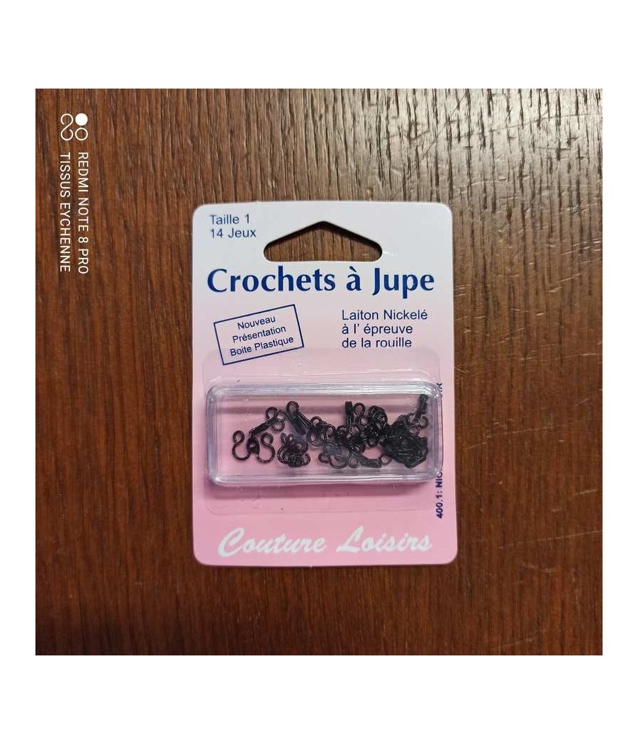 crochets jupe - taille 1 - noir