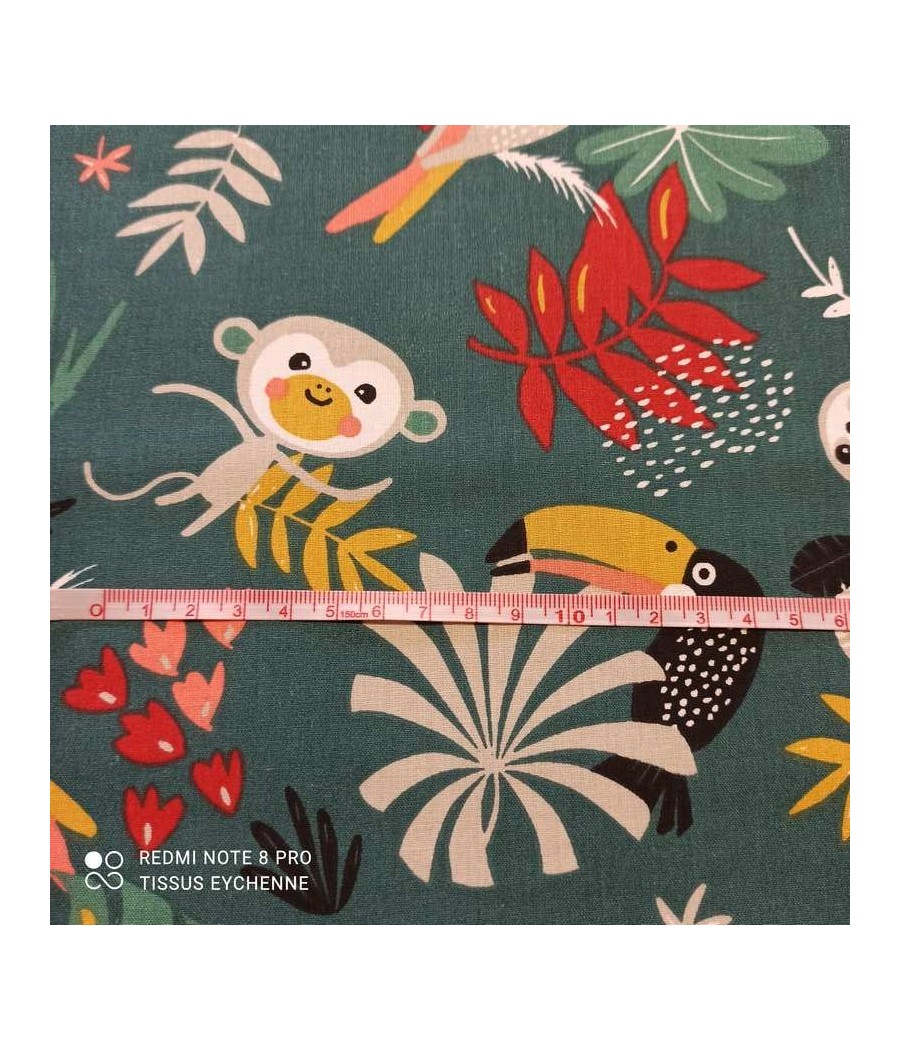 Tissu coton - paresseux...