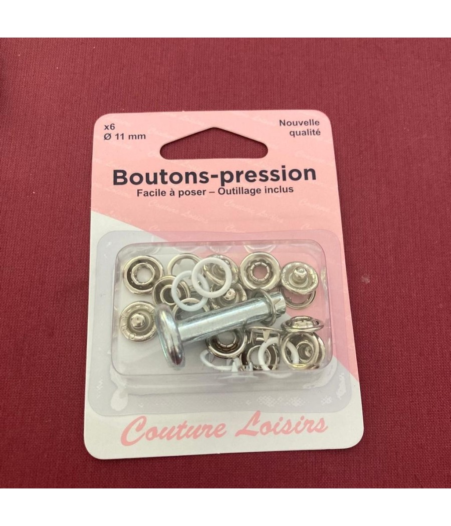 bouton pression métal -...