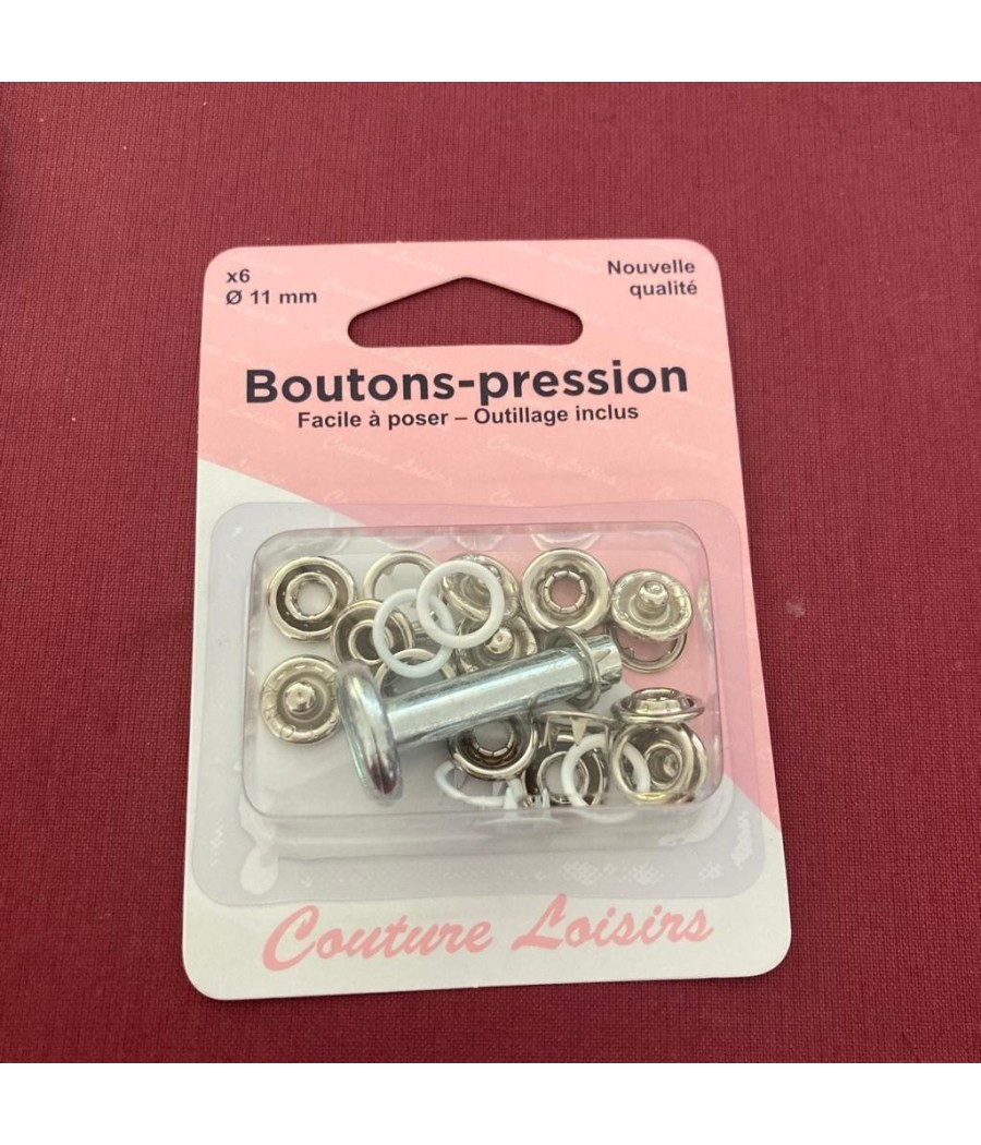 bouton pression métal -...