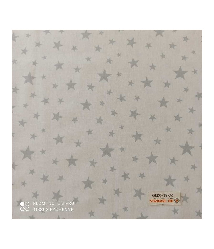 Tissu coton étoile -...