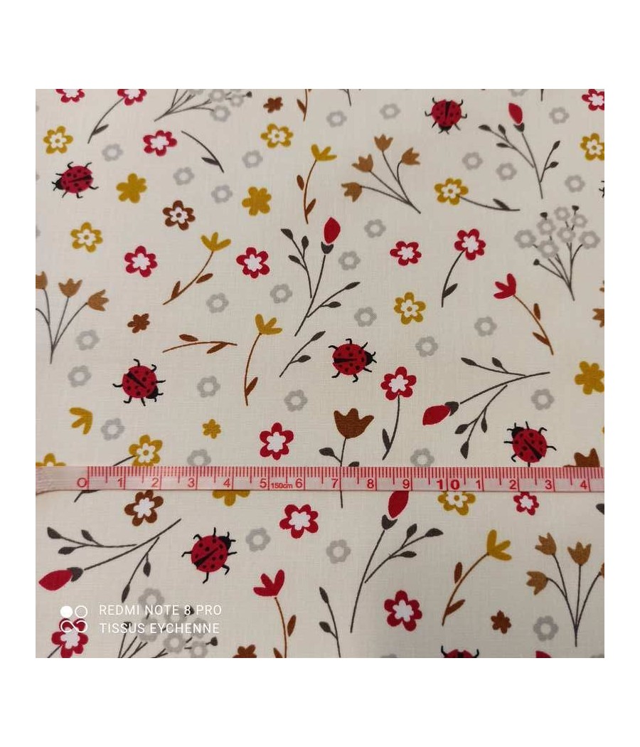Tissu Popeline de coton -...