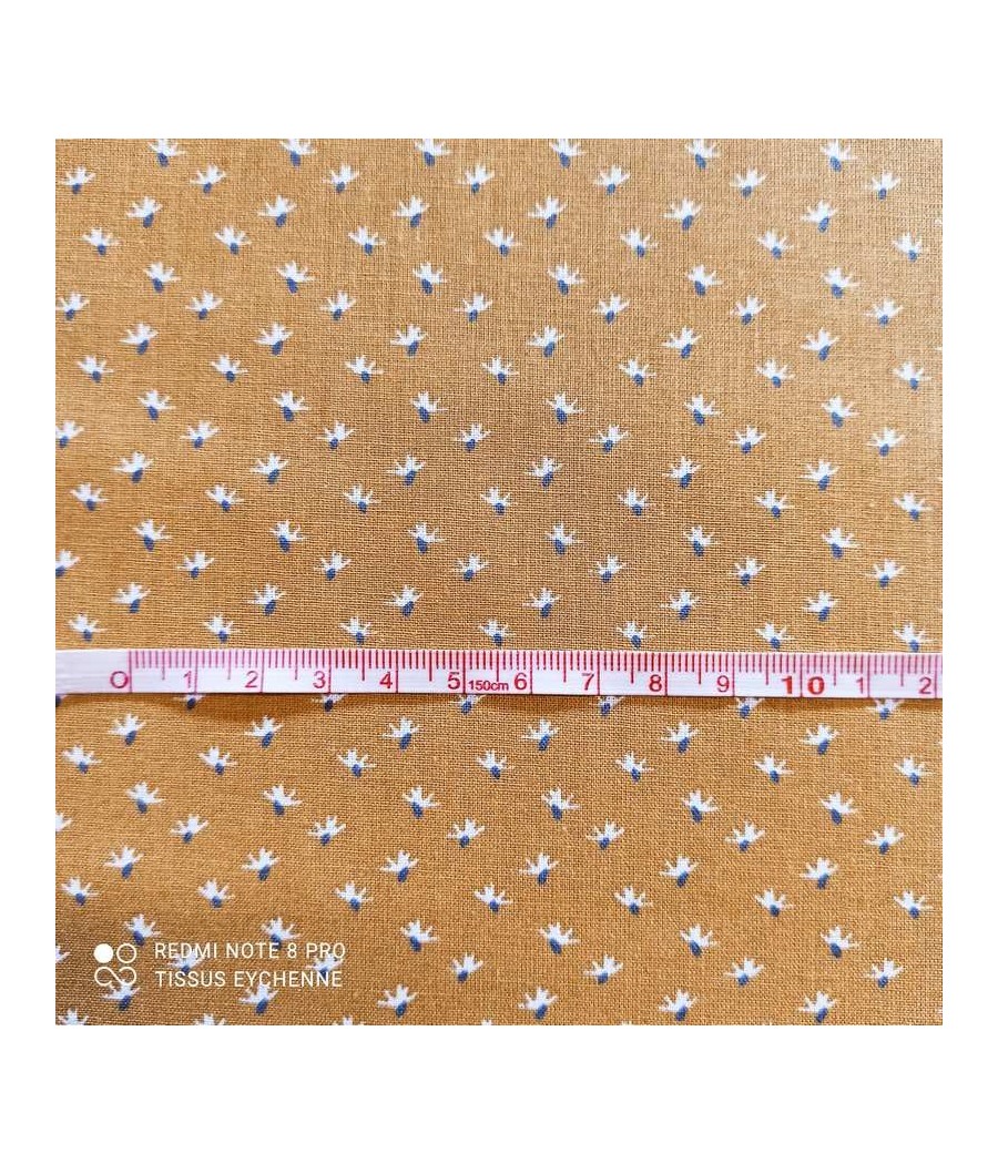 Coton Fleur loli - moutarde