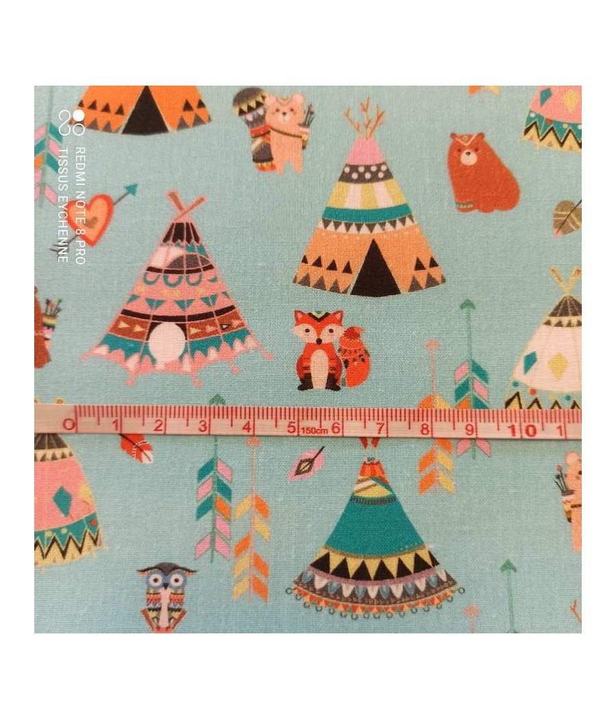 Tissu Coton - Renard Tipis...