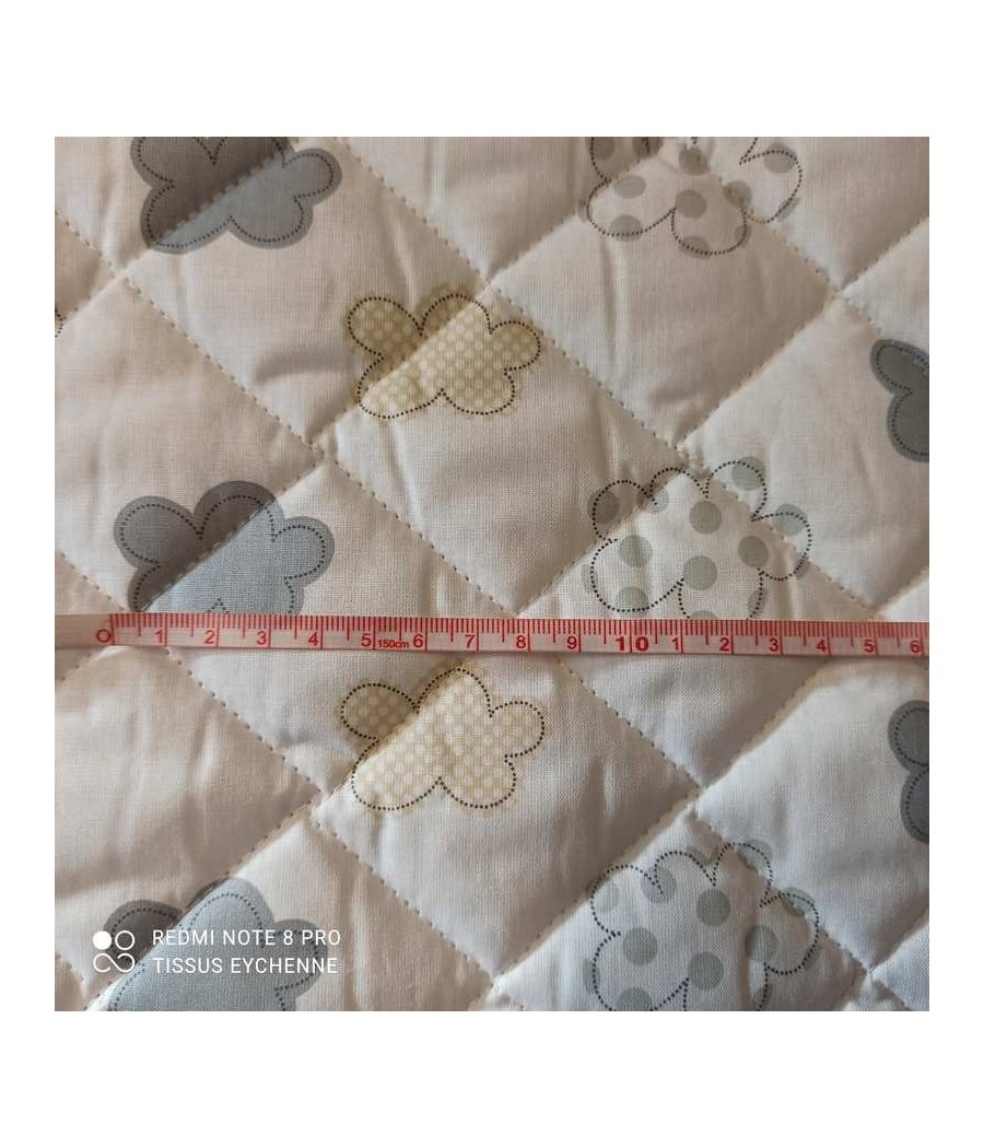Matelassé - Nuage Vichy - gris