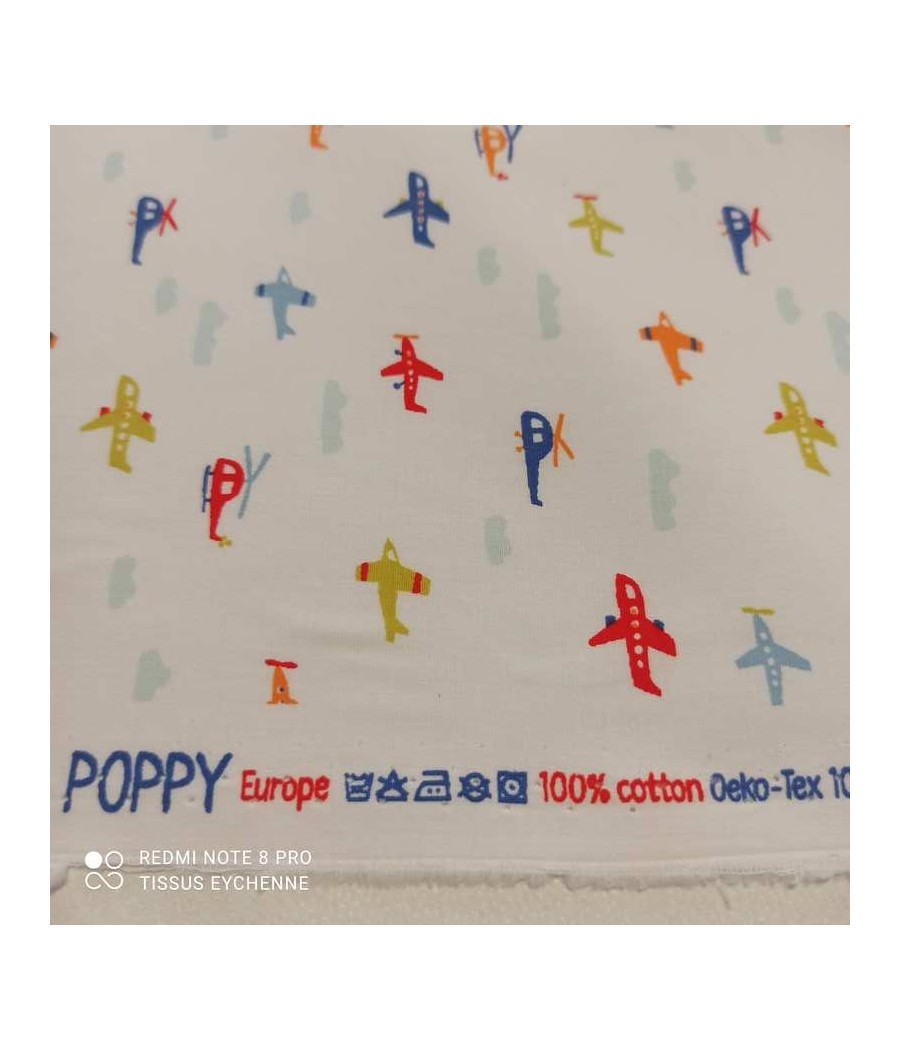 Tissu popeline coton -...