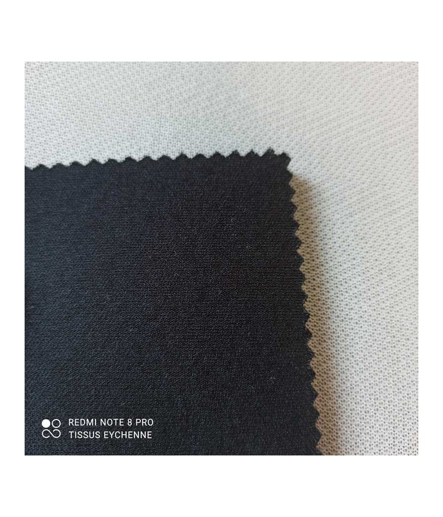 Tissu mousse résille double 6mm - gris/noir - Ma Petite Mercerie