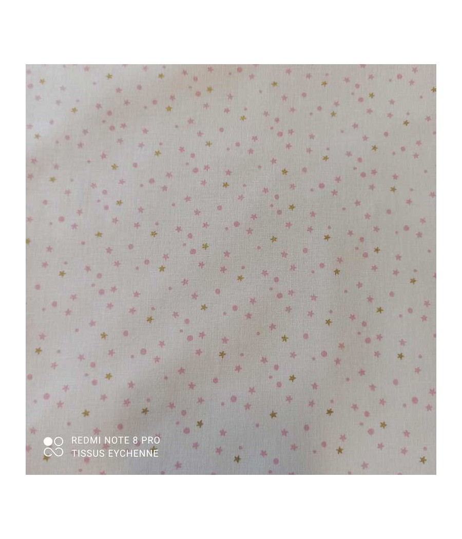 Tissu coton - mini étoile -...