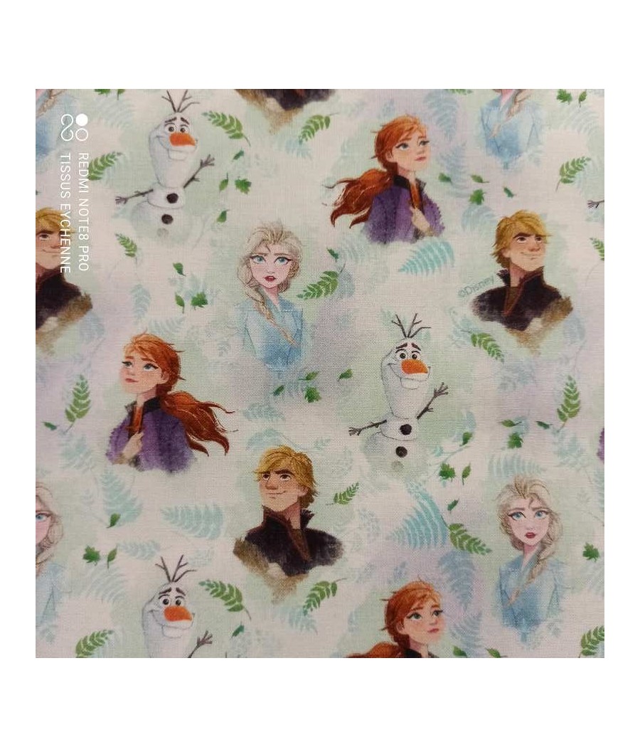 Dispo en magasin - popeline de coton Bio + Oeko-tex Reine des Neiges